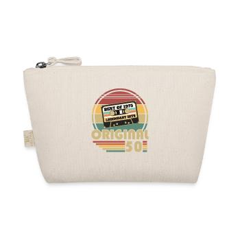 1975 Vintage Retro Geburtstagsgeschenk - Bio-Täschchen - Natur - Vorne