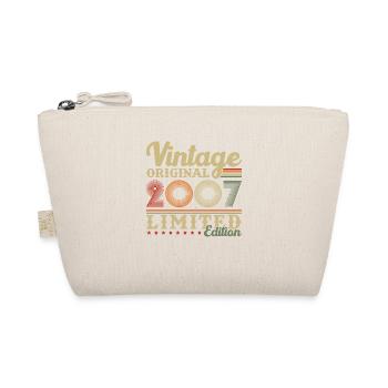 Original 2007 Vintage Retro Anniversary Gift - Organic Pouch - nature - Front