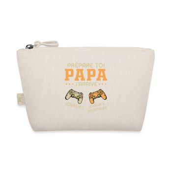 Get ready daddy I'm coming pregnancy announcement dad - Organic Pouch - nature - Front