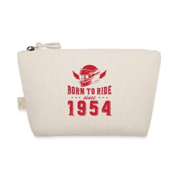 Born To Ride Since 1954 Biker Geschenk - Bio-Täschchen - Natur - Vorne