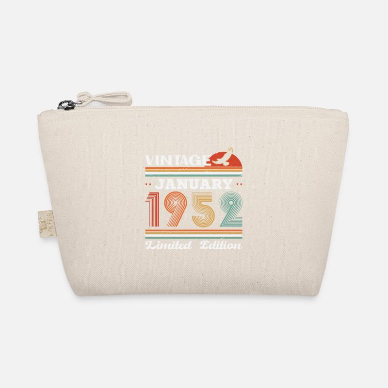 Januar 1952 Retro Vintage Geburtstagsgeschenk Bio-Täschchen