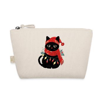 Cat and winter - Organic Pouch - nature - Front