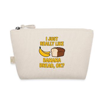Banana Bread Saying Funny Banana Bread Gift - Organic Pouch - nature - Front