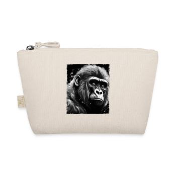 Gorilla Porträt - Bio-Täschchen - Natur - Vorne