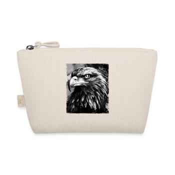 Adler Porträt - Bio-Täschchen - Natur - Vorne
