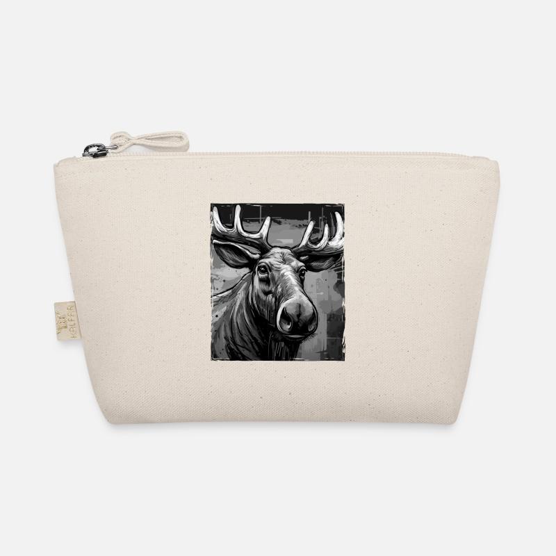 Moose Portrait Organic Pouch