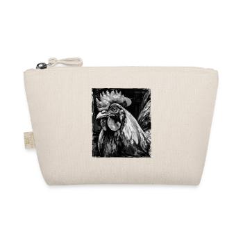 Rooster Portrait - Organic Pouch - nature - Front