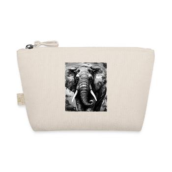 Elefant Porträt - Bio-Täschchen - Natur - Vorne