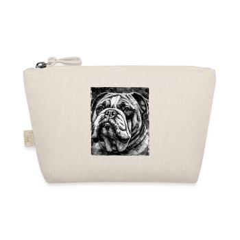 Bulldog Dog Portrait - Organic Pouch - nature - Front