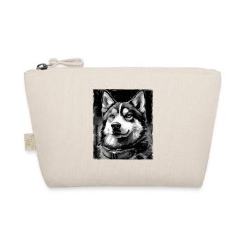 Husky Dog Portrait - Organic Pouch - nature - Front