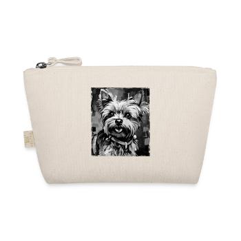 Yorkshire Terrier Hund Porträt - Bio-Täschchen - Natur - Vorne
