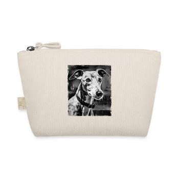Portrait de chien lévrier - Trousse biologique - nature - Devant