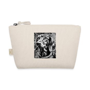 Dachshund Dog Portrait Dachshund - Organic Pouch - nature - Front