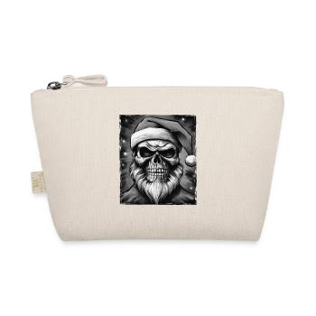 Santa Claus Skull - Organic Pouch - nature - Front