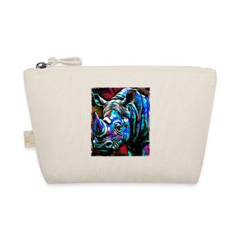 Rhinoceros Portrait - Organic Pouch - nature - Front