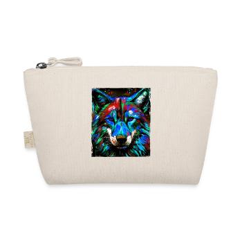 Wolf Portrait - Organic Pouch - nature - Front