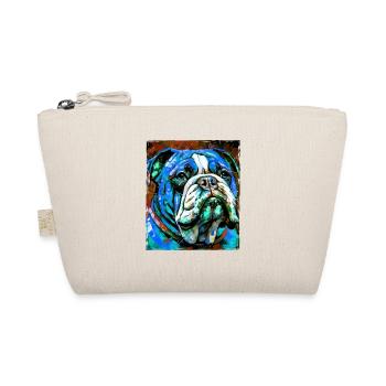 Bulldog Dog Portrait - Organic Pouch - nature - Front