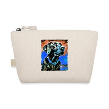 Labrador Hund Porträt - Bio-Täschchen - Natur - Vorne