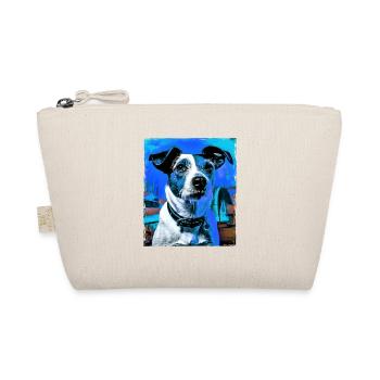Jack Russel Terrier Hund Porträt - Bio-Täschchen - Natur - Vorne