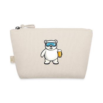 Polar Bear Après Ski Beer Comic - Organic Pouch - nature - Front