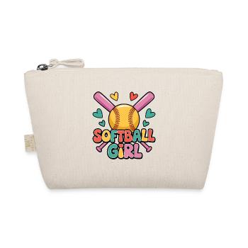 Softball Fille Fille Drôle Softball Cadeau - Trousse biologique - nature - Devant