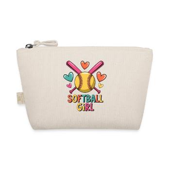 Softball Fille Fille Drôle Softball Cadeau - Trousse biologique - nature - Devant