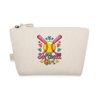 Softball Fille Fille Drôle Softball Cadeau - Trousse biologique - nature - Devant