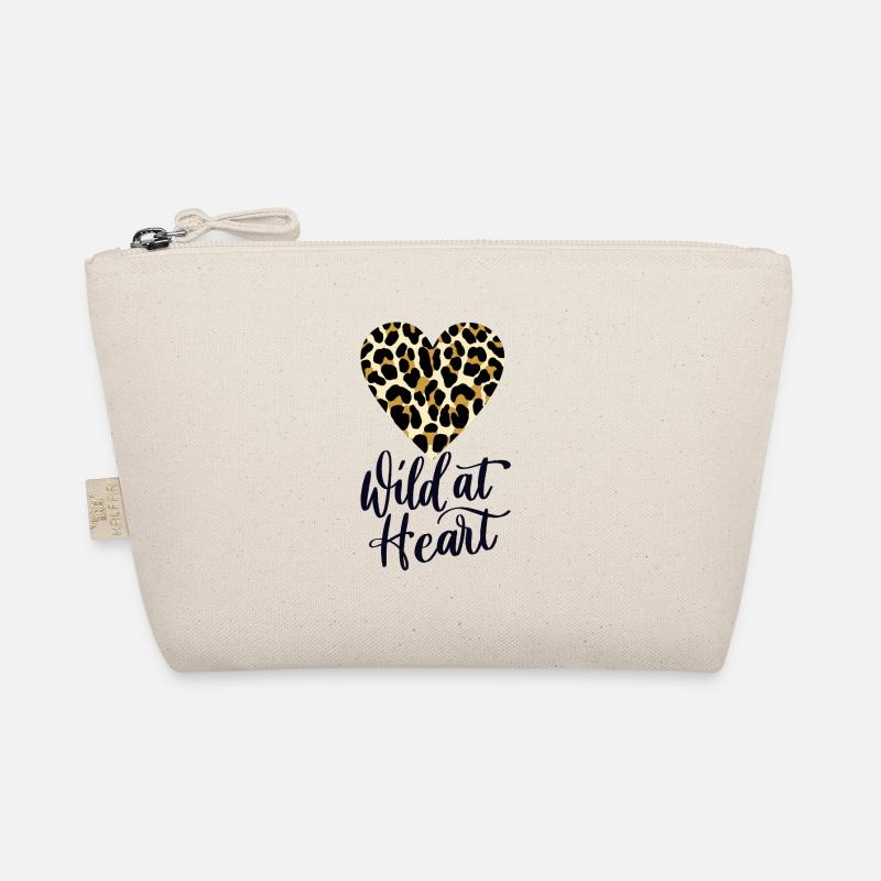 Wild at Heart. Leopard print Organic Pouch