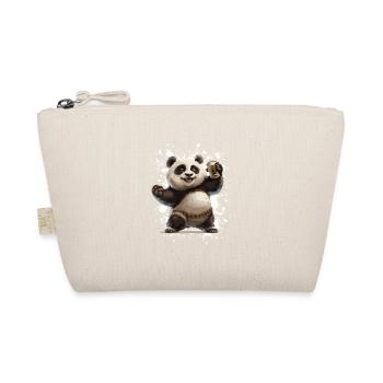 Panda Beer Funny - Organic Pouch - nature - Front