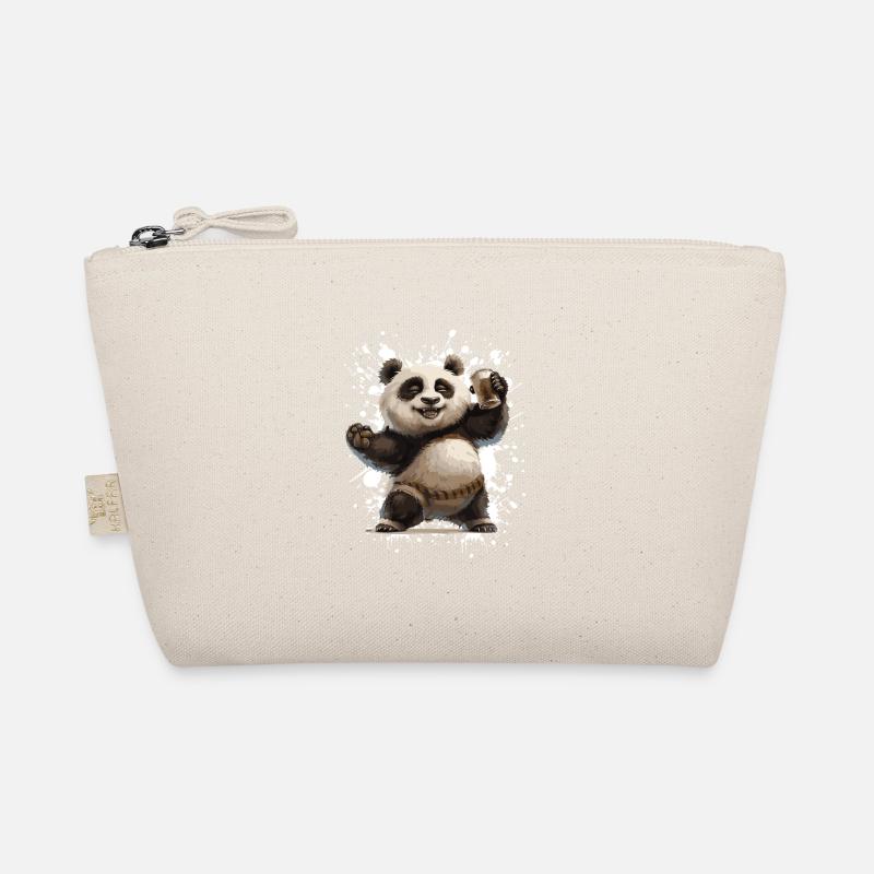 Panda Bier Lustig Bio-Täschchen