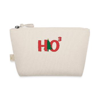 Fun HO3 Math Nerd Christmas Tree Ho Ho Ho - Organic Pouch - nature - Front