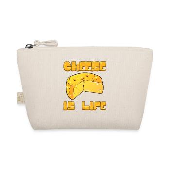 Cheese Lover Gift Käse ist Leben - Bio-Täschchen - Natur - Vorne