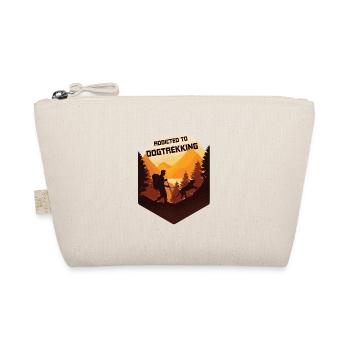 Addicted to dog trekking, hiking with a dog - Organic Pouch - nature - Front