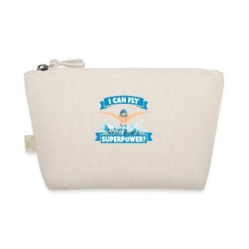 Schwimmer & Schwimmerin Superkraft Geschenk - Bio-Täschchen - Natur - Vorne
