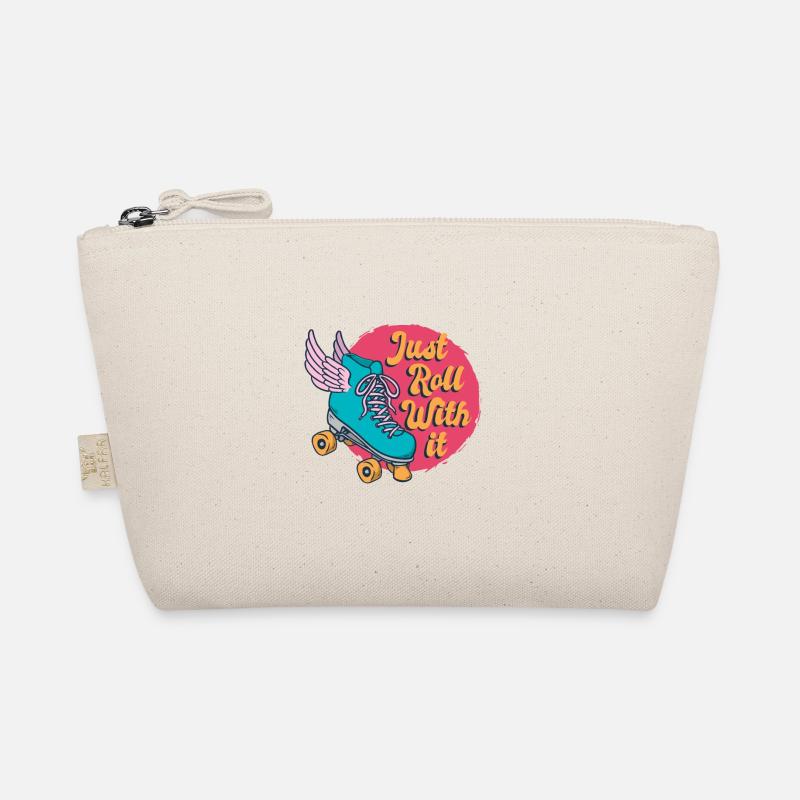 Roller skates with wings Just roll with us Organic Pouch