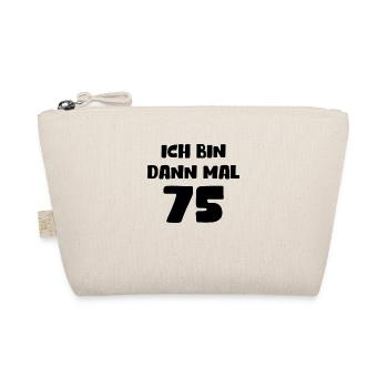 75. Geburtstag Geschenk Geburtstagskind 75 Jahre - Bio-Täschchen - Natur - Vorne