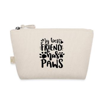 My best friend has paws cats cat possessions - Organic Pouch - nature - Front