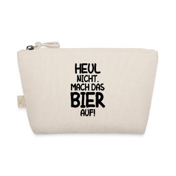 Bier Saufen Urlaub Geschenk Bierliebhaber Deko Fun - Bio-Täschchen - Natur - Vorne