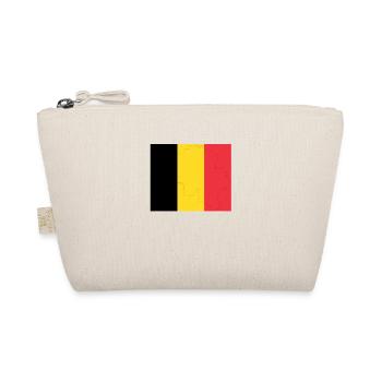 Belgian flag Belgium Flag Belgian Belgian - Organic Pouch - nature - Front