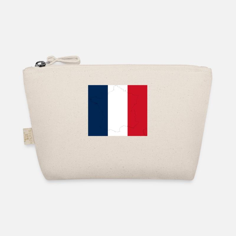 France Paris Eiffel Tower French Flag Fun Organic Pouch