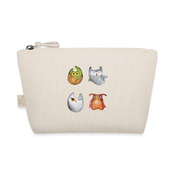 Owl Eagle Owl Animal Forest Animal Little Owl Barn Owl Fun - Organic Pouch - nature - Front