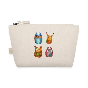 Owl Eagle Owl Animal Forest Animal Little Owl Barn Owl Fun - Organic Pouch - nature - Front