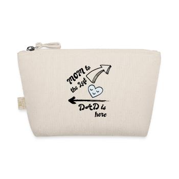 Mom Left Dad Right - Organic Pouch - nature - Front