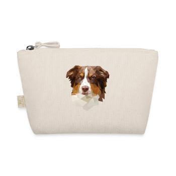 Australian Shepherd, Red Tri Polygon Stil - Bio-Täschchen - Natur - Vorne