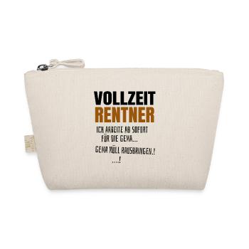 lustiger Spruch Vollzeit Rentner arbeitet für Gema - Bio-Täschchen - Natur - Vorne