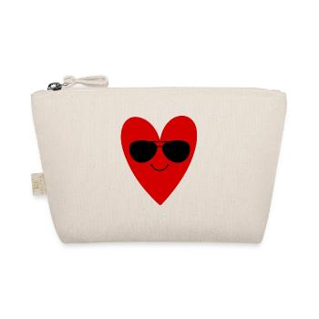 St Patrick's Day Accessories Heart Sunglasses Decoration - Organic Pouch - nature - Front