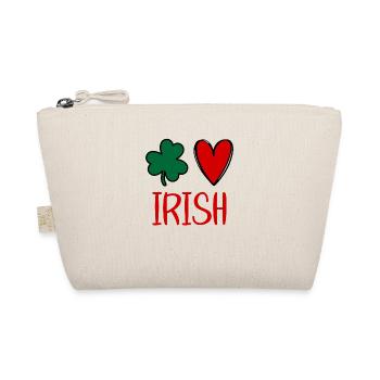 St Patricks Day Accessories Ireland Shamrock Decoration - Organic Pouch - nature - Front
