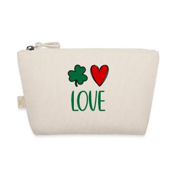 St Patricks Day Accessories Ireland Shamrock Decoration - Organic Pouch - nature - Front