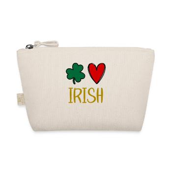 St Patricks Day Accessories Ireland Shamrock Decoration - Organic Pouch - nature - Front