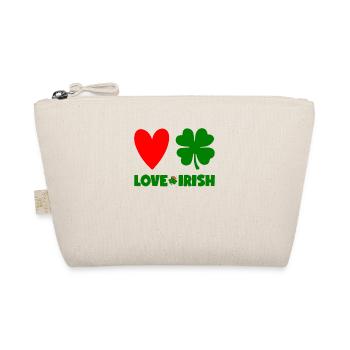 St Patricks Day Accessories Ireland Shamrock Decoration - Organic Pouch - nature - Front